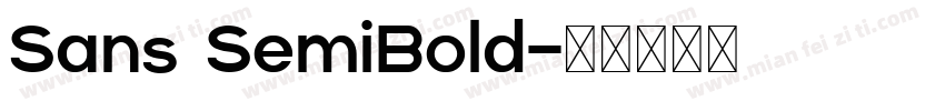 Sans SemiBold字体转换